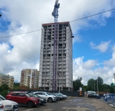 Ход строительства дома 22 в ЖК Комфортная Жизнь -
