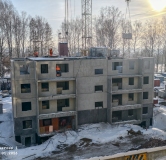 Ход строительства дома 1.1 в ЖК Патриот -