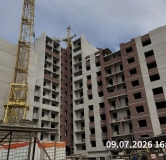 Ход строительства дома № 57, 2 этап, секция 3,4,5 в ЖК Перемена -