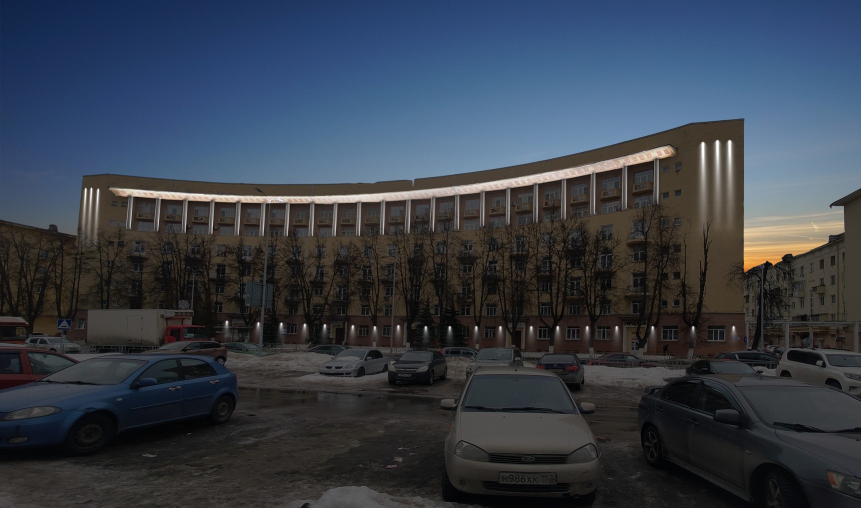 Нижегородка пожаловалась на яркую подсветку радиусного дома - фото 1