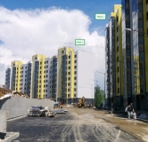 Ход строительства дома 2, секция 2.1, 2.2, 2.3 в ЖК Botaniсa -