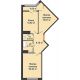 2 комнатная квартира 66,3 м² в ЖК Сердце, дом 1 - планировка