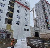 Ход строительства дома 1 в ЖК Уникум на Амирхана -