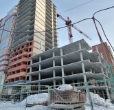 Ход строительства дома секция 18,19 в ЖК Ельцовский -