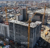 Ход строительства дома № 109, корпус 1 (ГП-73) в ЖК Беринг -