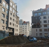 Ход строительства дома 4-2 в ЖК Лес -