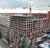 Ход строительства дома секция 1 в ЖК Скандиа. Новый Кедровый -