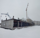 Ход строительства дома 47б, секция Б в ЖК Южный сити -