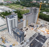 Ход строительства дома № 107, корпус 1 (ГП-74) в ЖК Беринг -