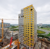 Ход строительства дома № 42, корпус 1 в ЖК Страна.Прибрежная -