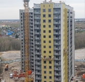 Ход строительства дома № 5 в ЖК Спутник -