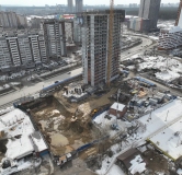 Ход строительства дома 1 в ЖК Контрасты -