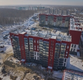 Ход строительства дома 51 в ЖК Вишневая Горка -