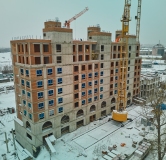 Ход строительства дома 1.2 (19Б) в ЖК Меридиан -