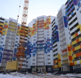 Ход строительства дома 63 в ЖК Город Спутник -