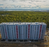 Ход строительства дома 49а в ЖК Вишневая Горка -