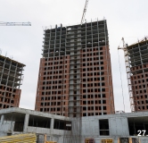 Ход строительства дома 4 в ЖК Никс Про на Лесопарковой -