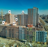 Ход строительства дома 1, секции А,Б,И,К,Л в ЖК Голос Кашириных -