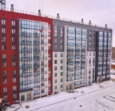Ход строительства дома Б.1, 1 этап в ЖК Краснопольский -
