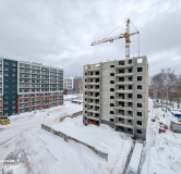 Ход строительства дома 1.1 в ЖК Патриот -