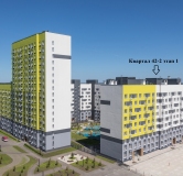 Ход строительства дома № 42-2 (1), У парка в ЖК Южный Город -