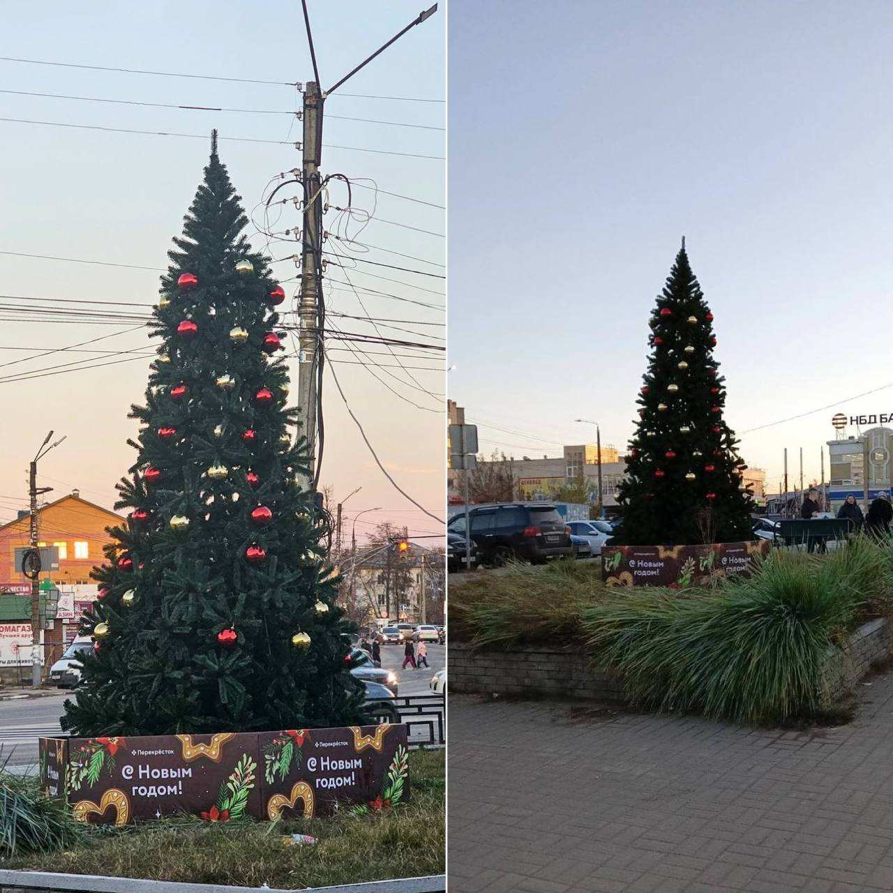 Нижний Новгород начали украшать к Новому Году в начале ноября в ноябре 2023