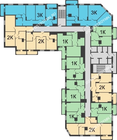 ЖК Гелиос - планировка 4 этажа