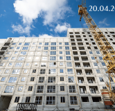 Ход строительства дома Позиция 15 в ЖК Бабяково -