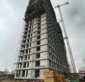 Ход строительства дома 1 в ЖК Роща -