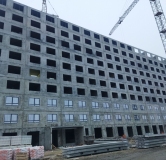 Ход строительства дома 2 в ЖК Лугометрия -