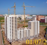 Ход строительства дома 11 в Микрорайон Нанжуль-Солнечный -