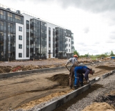 Ход строительства дома 8 в ЖК Юттери (Финский городок) -