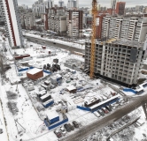 Ход строительства дома 1 в ЖК Контрасты -