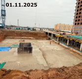 Ход строительства дома Литер 1, секция Б в ЖК Космо -