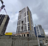 Ход строительства дома 1 в ЖК Рассвет -