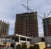 Ход строительства дома 4 в ЖК Никс Про на Лесопарковой -
