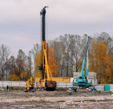 Ход строительства дома 1-3, 1 этап в ЖК Гранат -