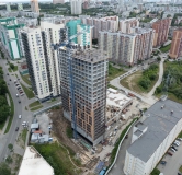Ход строительства дома 3 в ЖК Первый на Есенина -