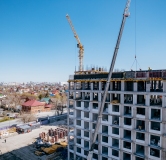 Ход строительства дома 93, корпус 1 в ЖК По ул. Полевая -