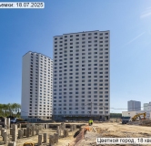 Ход строительства дома 132, корпус 216.1 в ЖК Цветной Город -