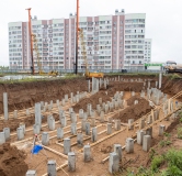 Ход строительства дома 1 в ЖК Калина -