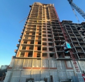 Ход строительства дома 1.4 в ЖК Нагорный -