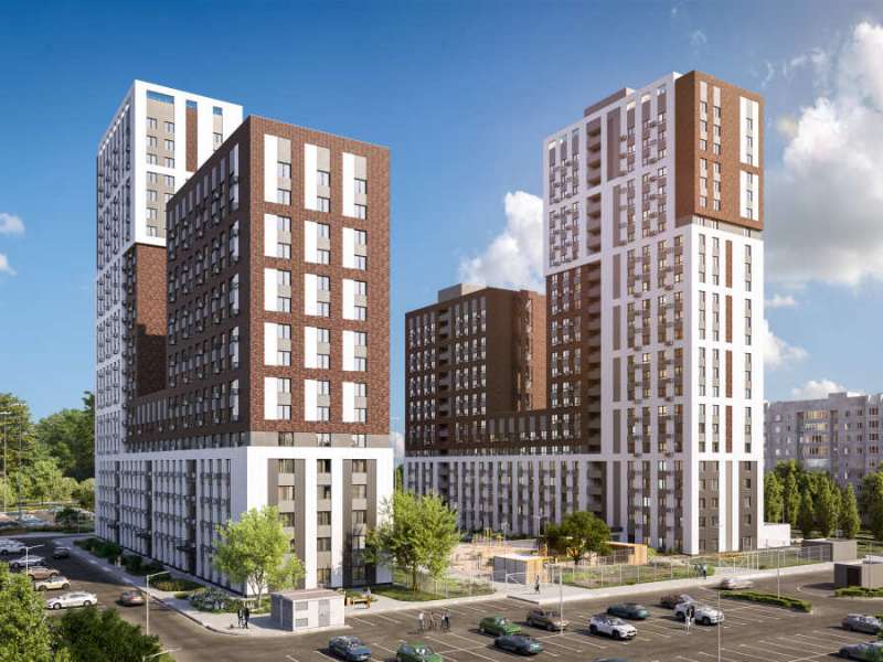 двухкомнатная квартира в новостройке в ЖК Гранд Квартал БЕТАНКУР_МКД2