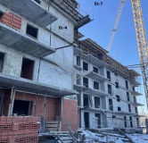 Ход строительства дома секция 4 в ЖК Золотой Ключ -