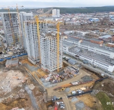 Ход строительства дома 1,2 в ЖК Лето на Титова -