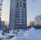 Ход строительства дома 1 в ЖК По ул. Радиостанция -