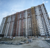 Ход строительства дома Позиция 1.2 в ЖК Октябрь парк -