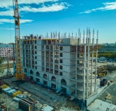 Ход строительства дома 1.2 (19Б) в ЖК Меридиан -