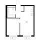 1 комнатная квартира 34,4 м² в ЖК Савин парк, дом корпус 7 - планировка