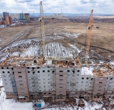 Ход строительства дома № 3.3, блок 1-3 в ЖК Мята -